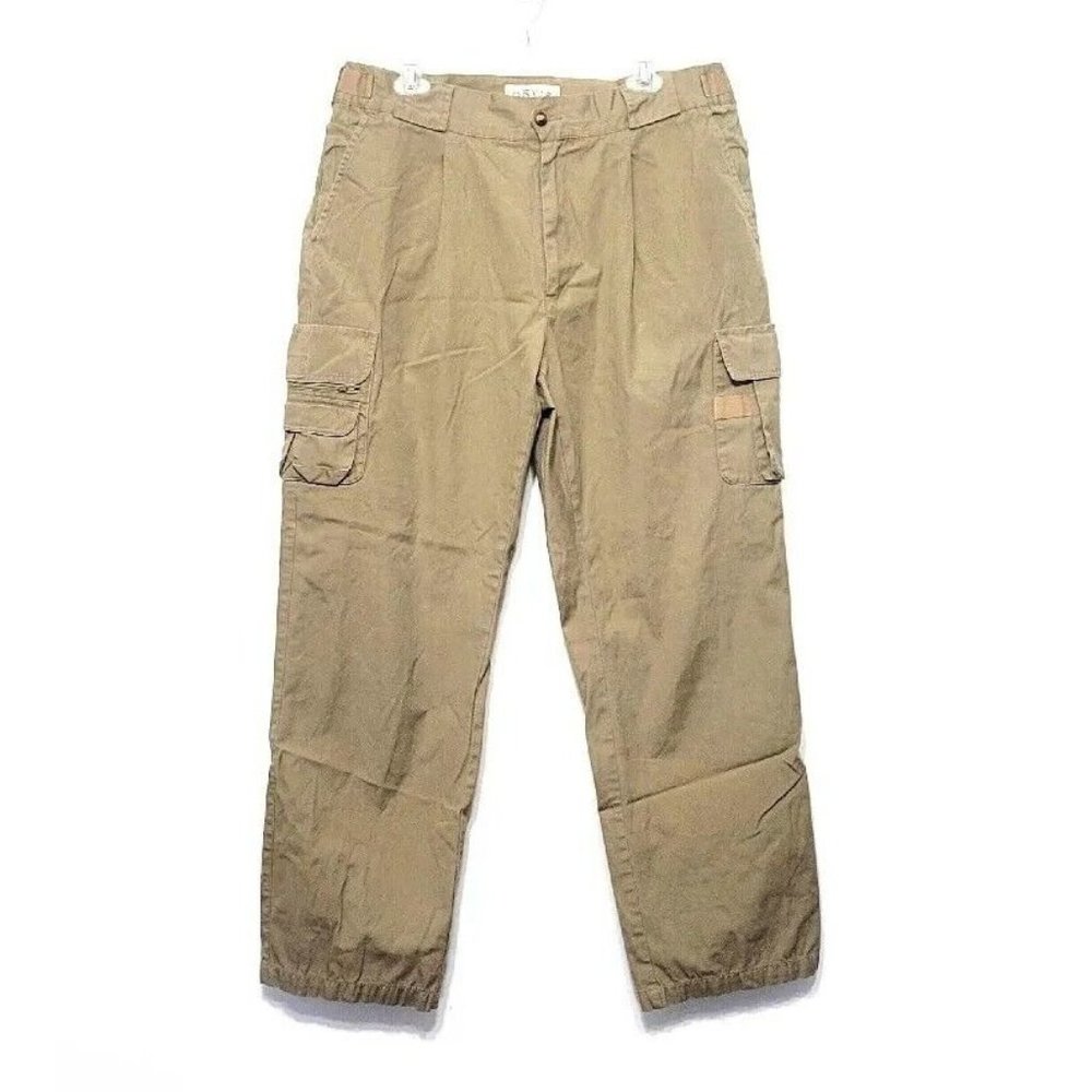 Orvis Sporting Traditions Khaki Cargo Pants Mens Size 38 Fishing Hiking Camping